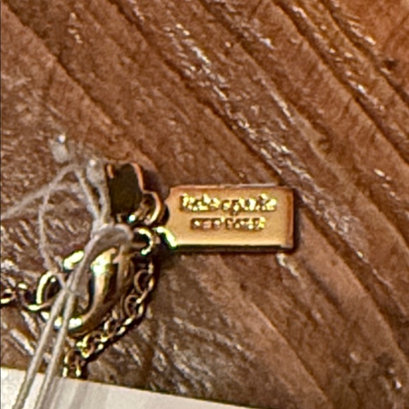 Kate Spade NWT 32” Gold Necklace with Blue and Green Accents - Picture 3 of 8